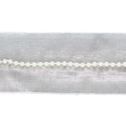 青山 リボン　パール入りオーガンジー　4015 38×10 #02 1巻（ご注文単位1巻）【直送品】