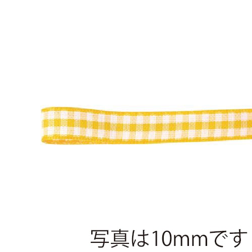 青山 リボン ウーブンギンガムチェック 0435 6×10 #04 1巻(ご注文単位1巻)【直送品】