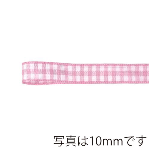 青山 リボン ウーブンギンガムチェック 0435 6×10 #14 1巻(ご注文単位1巻)【直送品】