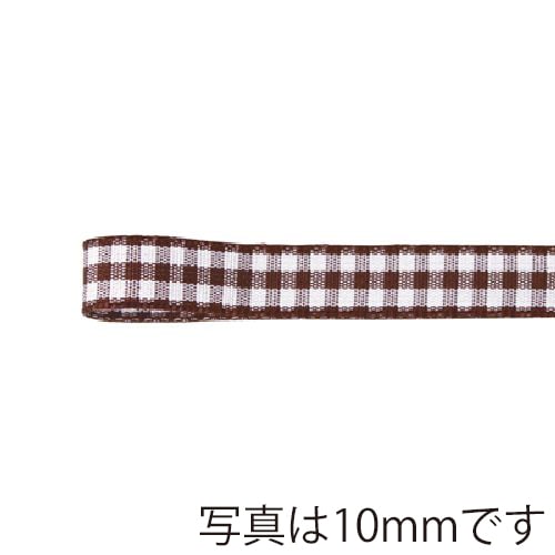 青山 リボン ウーブンギンガムチェック 0435 6×10 #21 1巻(ご注文単位1巻)【直送品】