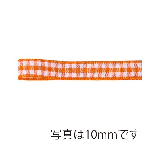青山 リボン ウーブンギンガムチェック 0435 6×10 #43 1巻(ご注文単位1巻)【直送品】