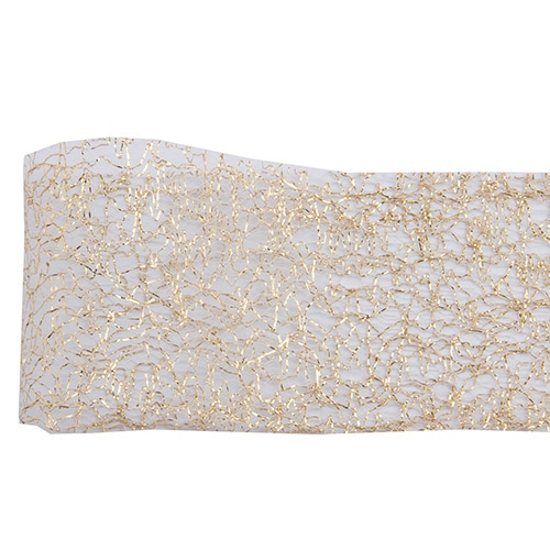 青山 リボン　メタリックソフトレース　0566 40×10 #04 1巻（ご注文単位1巻）【直送品】