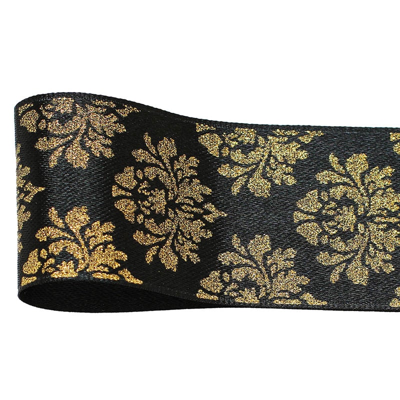 青山 リボン メタリックローズ 3041 40×10 #33 1巻(ご注文単位1巻)【直送品】