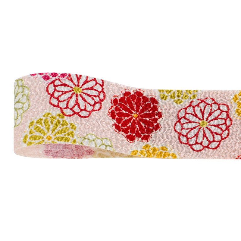 青山 リボン チリメン花飾り 1579 25×7 #23 1巻(ご注文単位1巻)【直送品】