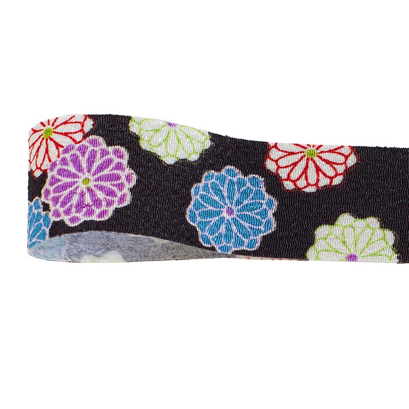 青山 リボン チリメン花飾り 1579 25×7 #33 1巻(ご注文単位1巻)【直送品】