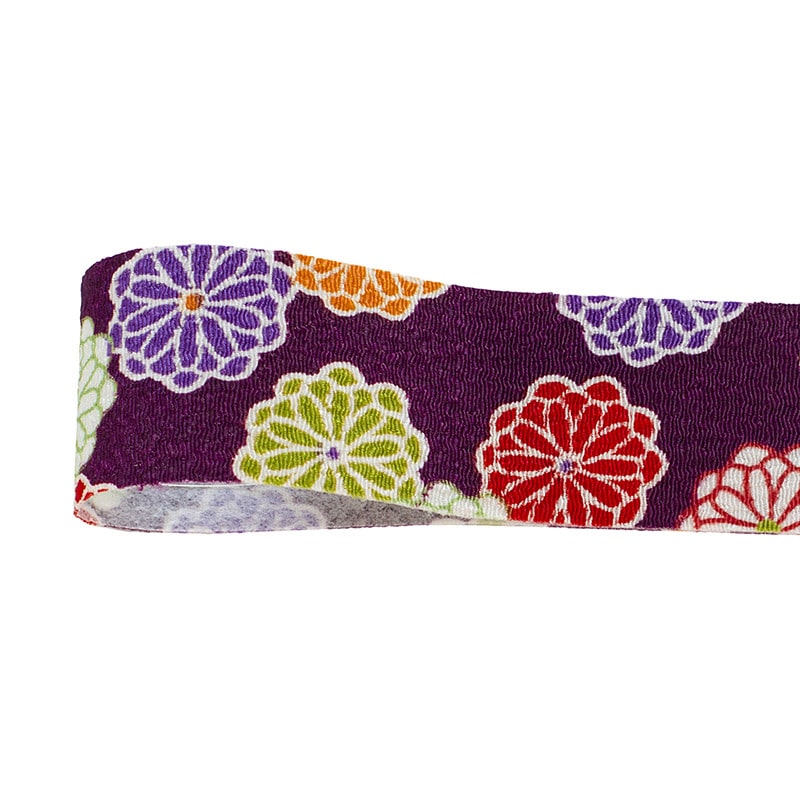 青山 リボン チリメン花飾り 1579 25×7 #50 1巻(ご注文単位1巻)【直送品】