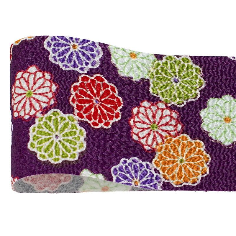 青山 リボン チリメン花飾り 1650 50×7 #50 1巻(ご注文単位1巻)【直送品】