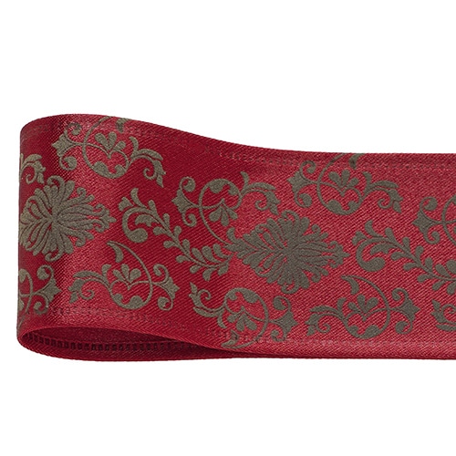 青山 リボン ダマスクリボン 3063 40×10 #486 1巻(ご注文単位1巻)【直送品】