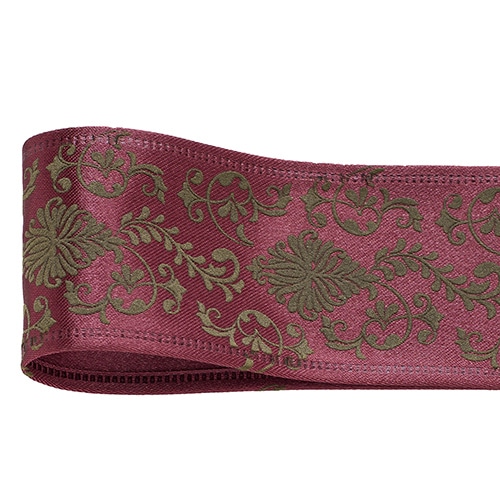 青山 リボン ダマスクリボン 3063 40×10 #510 1巻(ご注文単位1巻)【直送品】