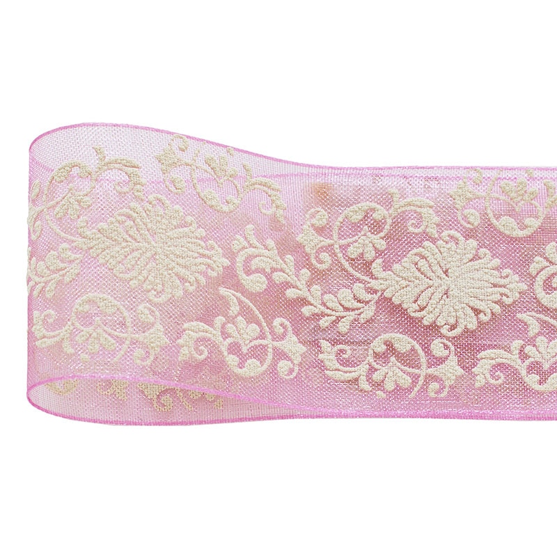 青山 リボン オーガンジーダマスク 0202 36×10 #52 1巻(ご注文単位1巻)【直送品】