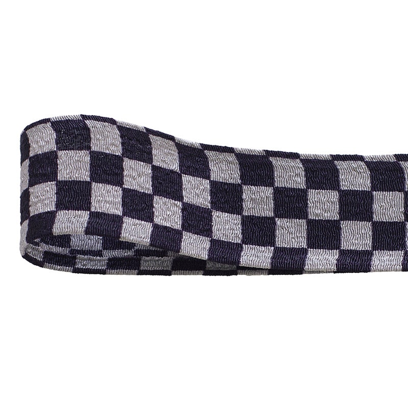 青山 リボン チリメン市松 1686 25×7 #38 1巻(ご注文単位1巻)【直送品】