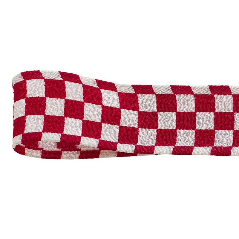 青山 リボン チリメン市松 1686 25×7 #16 1巻(ご注文単位1巻)【直送品】