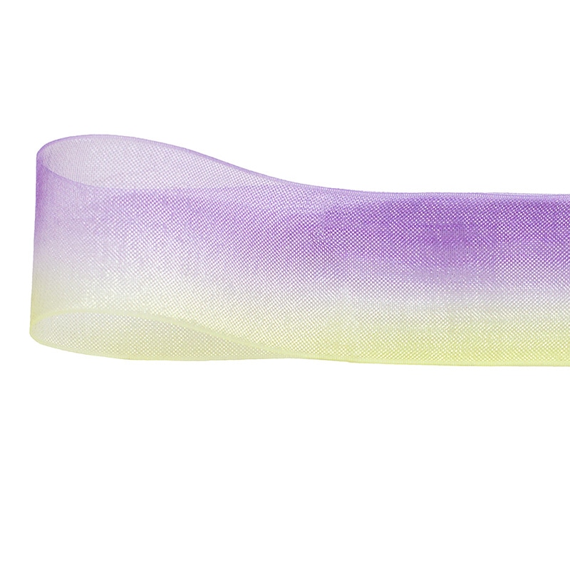 青山 リボン　グラデーションオーガンジー　0622 25×20 #38 1巻（ご注文単位1巻）【直送品】