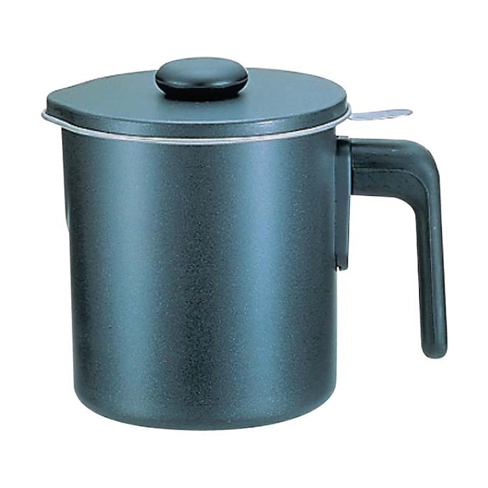 霜鳥製作所 ブラックフィギュア オイルポット (シルバーストーン加工)D-048 1.5L 1個(ご注文単位1個)【直送品】