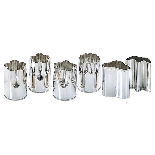 霜鳥製作所18-8野菜抜型6Pcsセット小NO.133 1個（ご注文単位1個）【直送品】