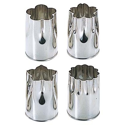 霜鳥製作所18-8野菜抜型4Pcsセット小NO.134 1個（ご注文単位1個）【直送品】