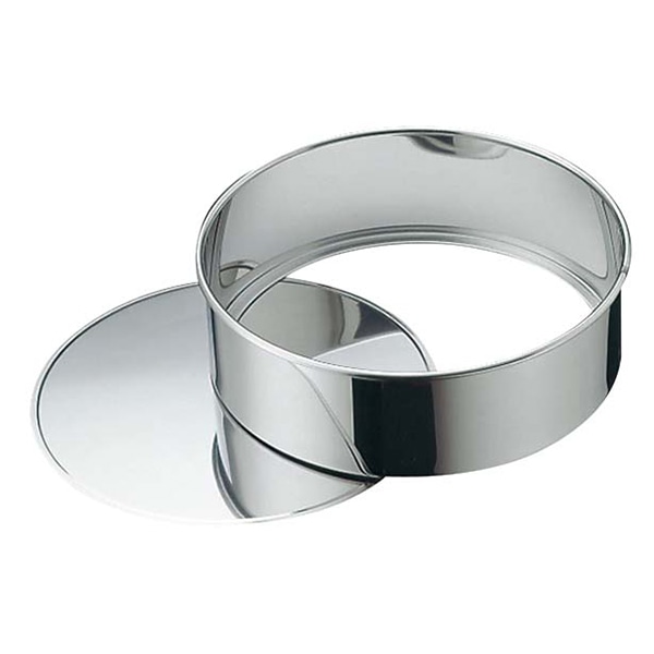 霜鳥製作所ステンレスデコレーションケーキ型底取ミニNO.458φ125 1個(ご注文単位1個)【直送品】