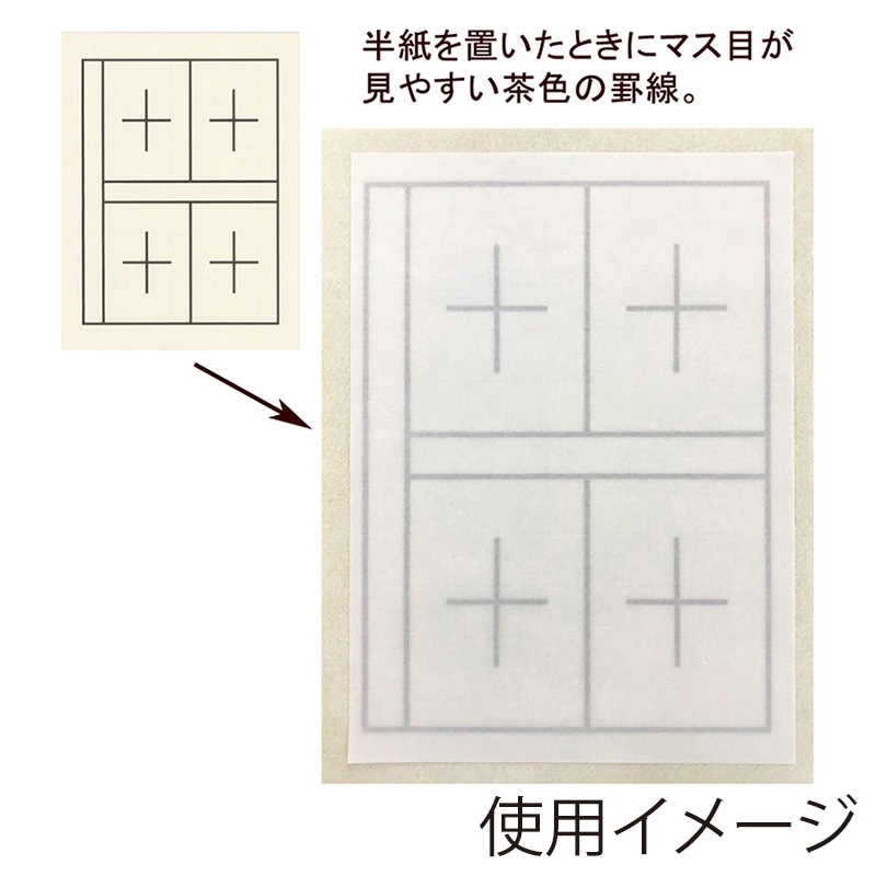 あかしや 下敷 規格判 白 4マス／6マス入り AE-04 1個（ご注文単位5個）【直送品】
