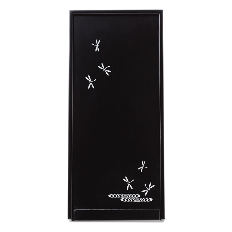 あかしや 硯箱 越前塗 黒 小 とんぼ ARK-04ST 1個（ご注文単位1個）【直送品】