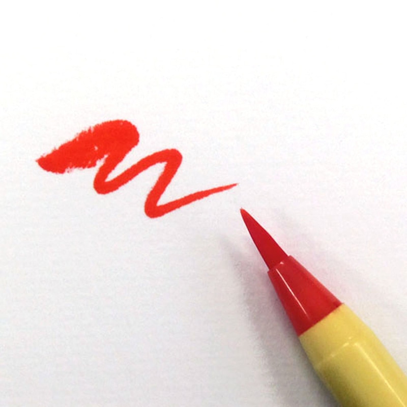 あかしやあかしや新毛筆 朱色 SR-301 1本(ご注文単位5本)【直送品】