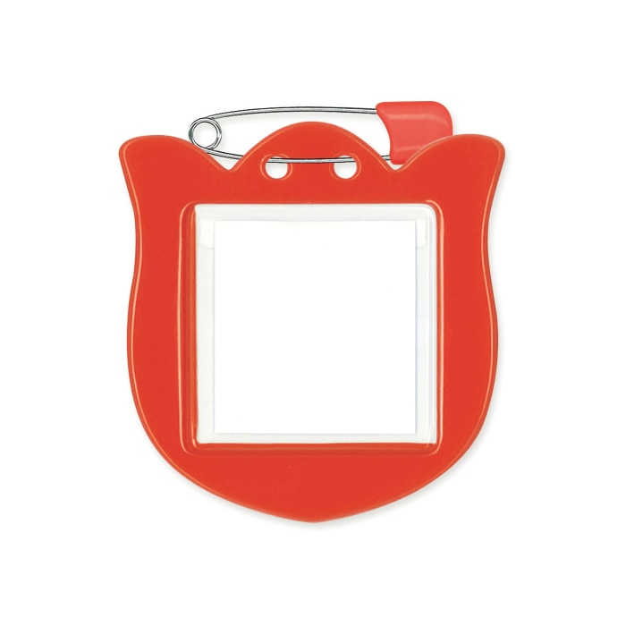 共栄プラスチック チューリップ型名札 レッド 1枚パック C-71-1-R 1枚（ご注文単位5枚）【直送品】