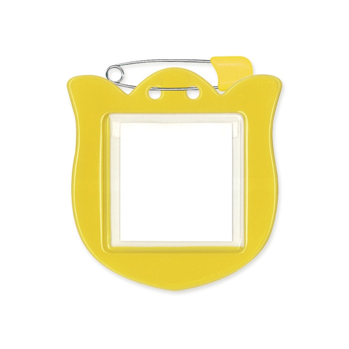 共栄プラスチック チューリップ型名札 イエロー 1枚パック C-71-1-Y 1枚（ご注文単位5枚）【直送品】