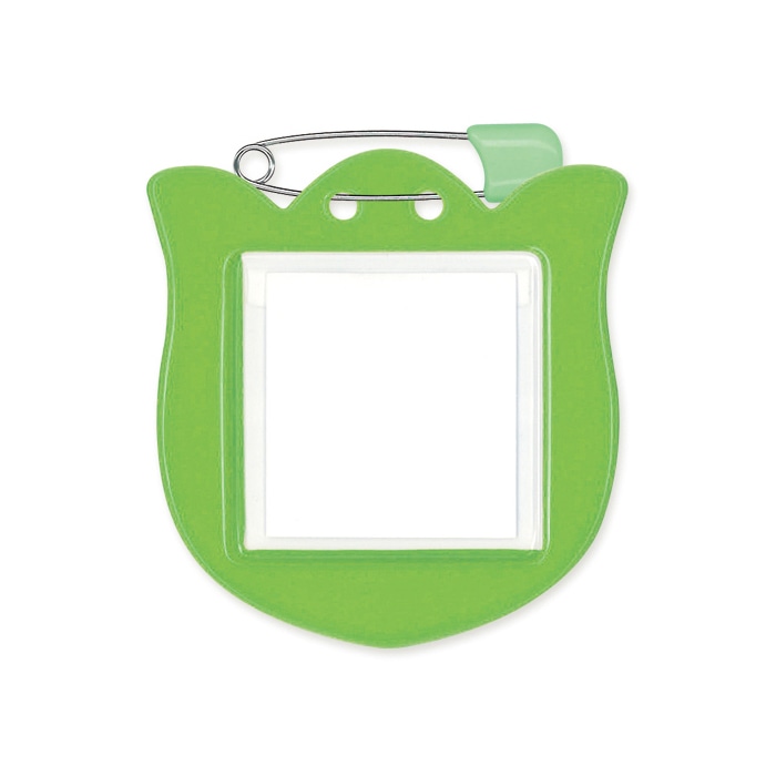 共栄プラスチック チューリップ型名札 イエローグリーン 1枚パック C-71-1-YG 1枚（ご注文単位5枚）【直送品】