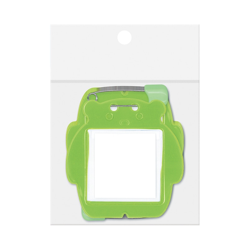 共栄プラスチック クマ型名札 イエローグリーン 10枚パック C-72-10-YG 1パック(ご注文単位1パック)【直送品】