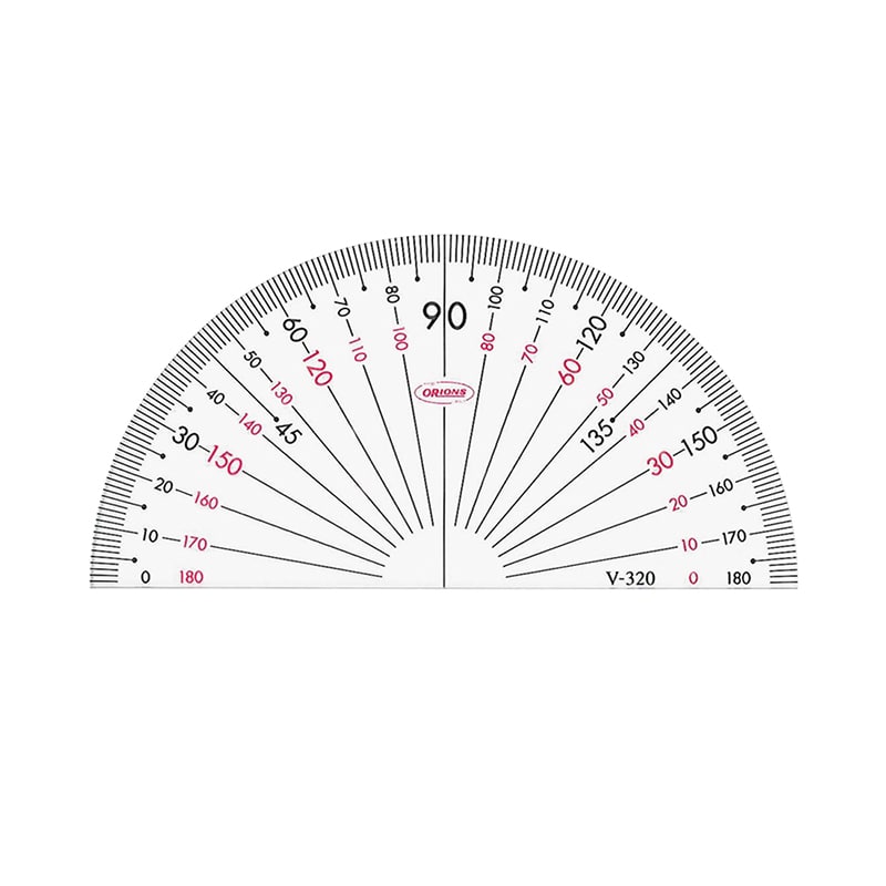 共栄プラスチック GAKUNO アクリル分度器 ゼロスタート 9cm V-320 1個（ご注文単位1個）【直送品】