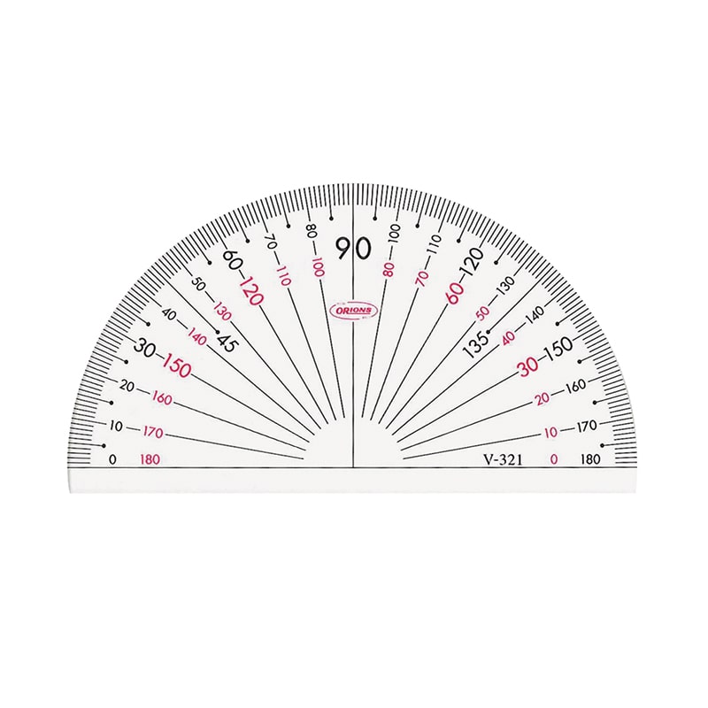 共栄プラスチック GAKUNO アクリル分度器 下あり 9cm V-321 1個（ご注文単位1個）【直送品】