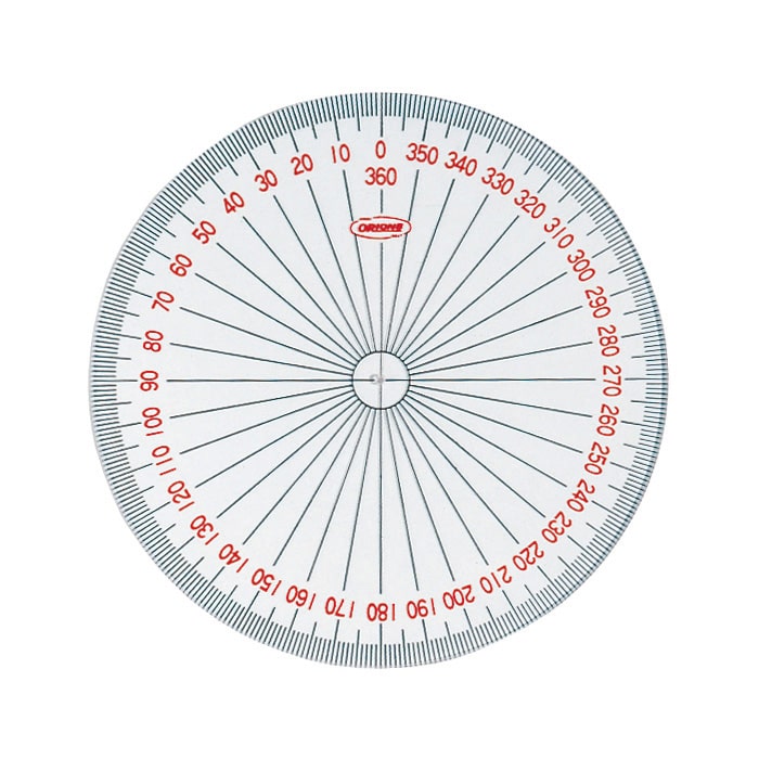共栄プラスチック 全円分度器 8cm V-316 1個（ご注文単位1個）【直送品】