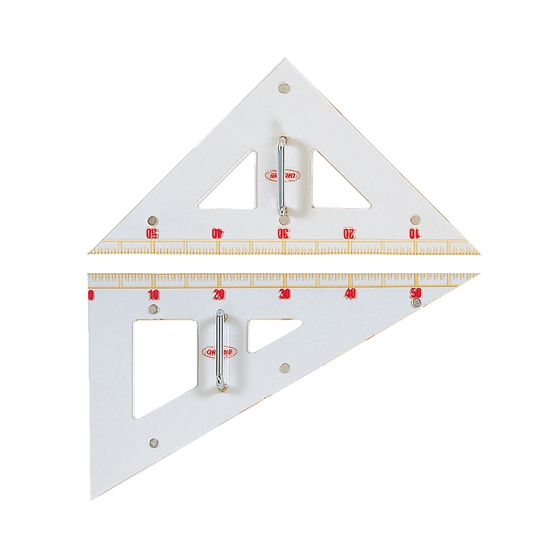 共栄プラスチック メタクリル教師用 三角定規 クリア GN-120 1個（ご注文単位1個）【直送品】