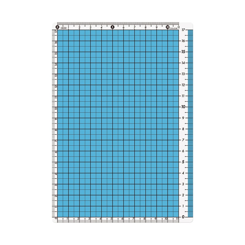 共栄プラスチック カラー方眼下敷 B6判 ブルー CPK-B6-B 1枚（ご注文単位5枚）【直送品】