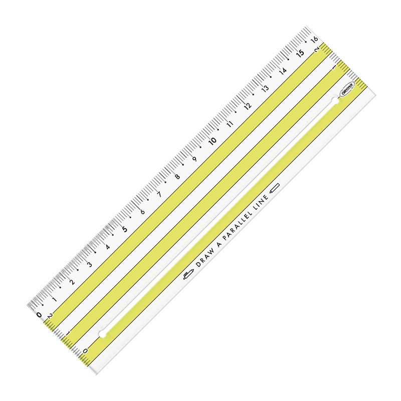 共栄プラスチック ヘイコウのものさし 16cm イエロー HM-16-KY 1本(ご注文単位1本)【直送品】