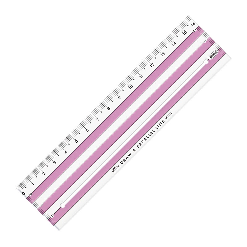 共栄プラスチック ヘイコウのものさし 16cm ラベンダー HM-16-KL 1本（ご注文単位1本）【直送品】