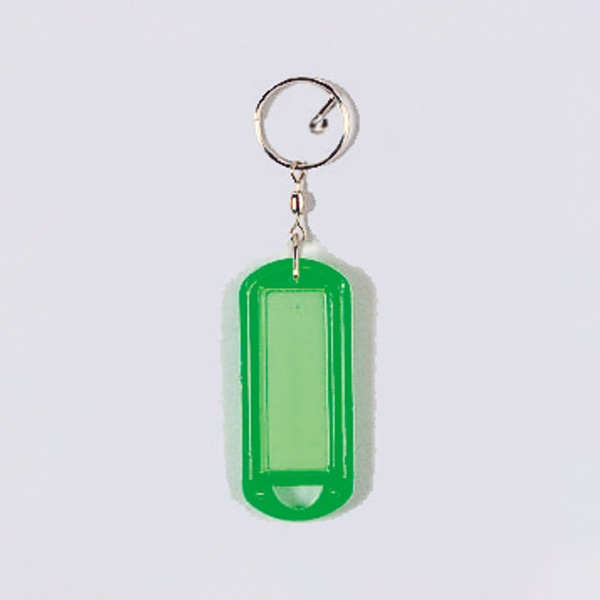 共栄プラスチック ネームホルダー ニューマーキー名札 グリーン M-100-G 1個（ご注文単位100個）【直送品】