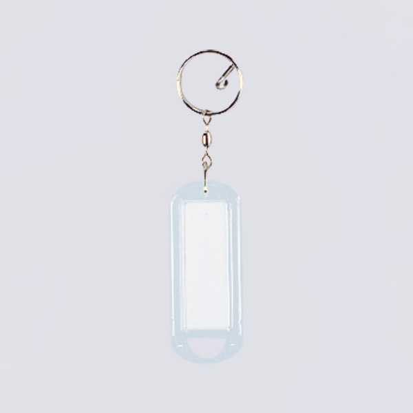 共栄プラスチック ネームホルダー ニューマーキー名札 ホワイト M-100-W 1個（ご注文単位100個）【直送品】