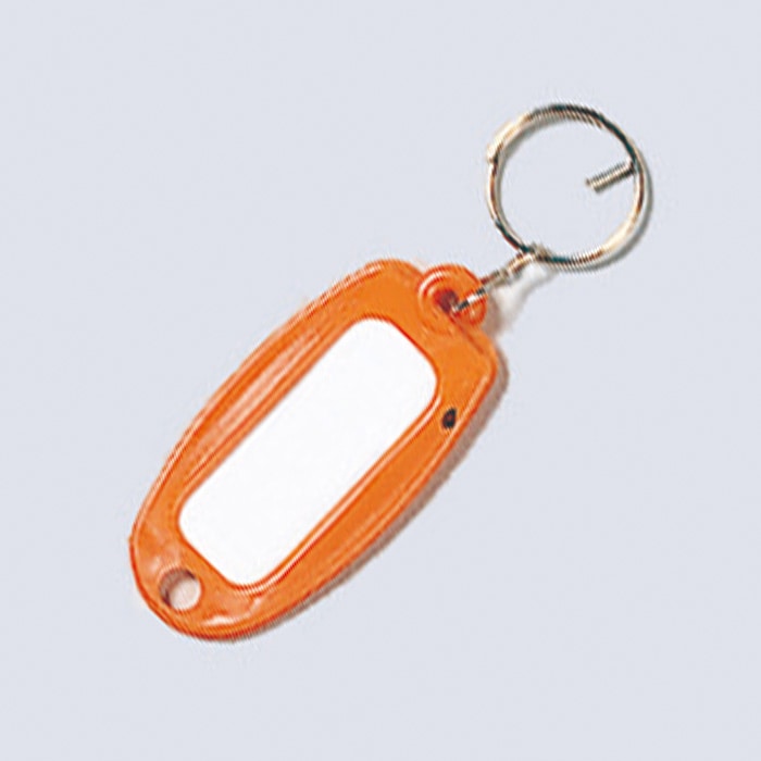 共栄プラスチック ネームホルダー マーキー名札 オレンジ 10個入 M-40-10-O 1パック（ご注文単位1パック）【直送品】