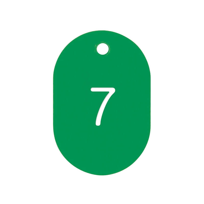 共栄プラスチック 番号札 大 1～50 グリーン NO.16-1-G 1組（ご注文単位1組）【直送品】