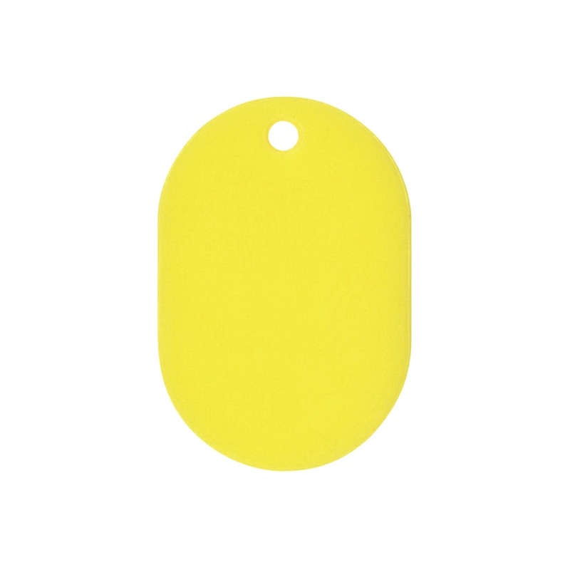 共栄プラスチック 番号札 小 無地番号なし イエロー 50枚入 NO.9C-Y 1組（ご注文単位1組）【直送品】