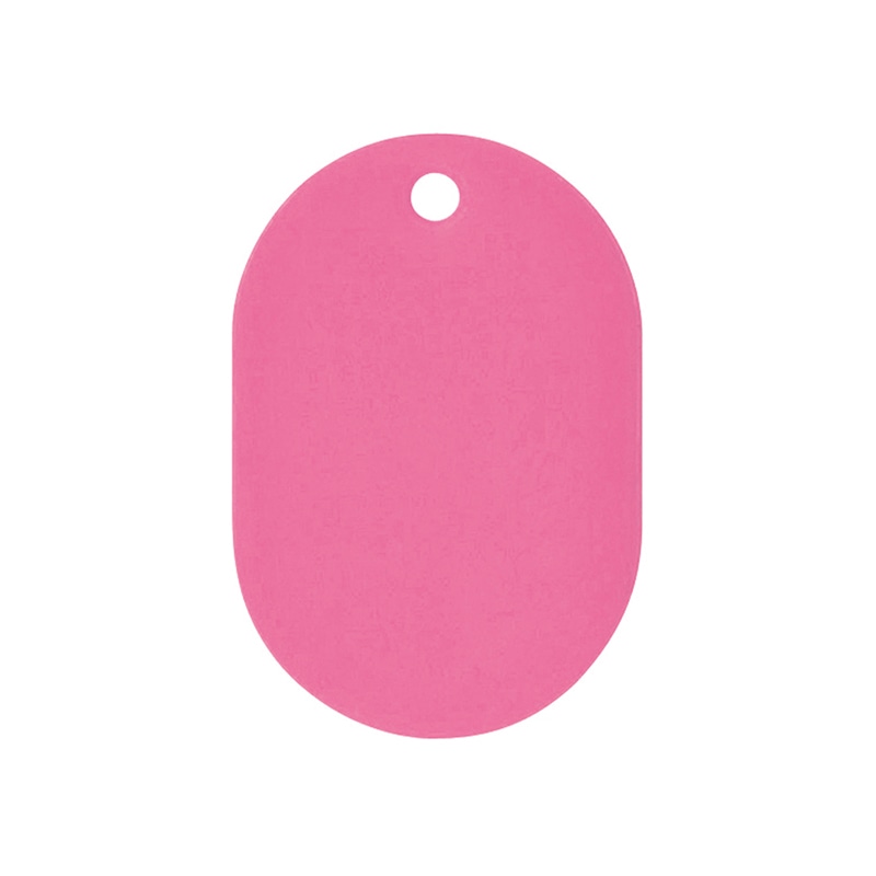 共栄プラスチック 番号札 小 無地番号なし ピンク 50枚入 NO.9C-P 1箱（ご注文単位1箱）【直送品】