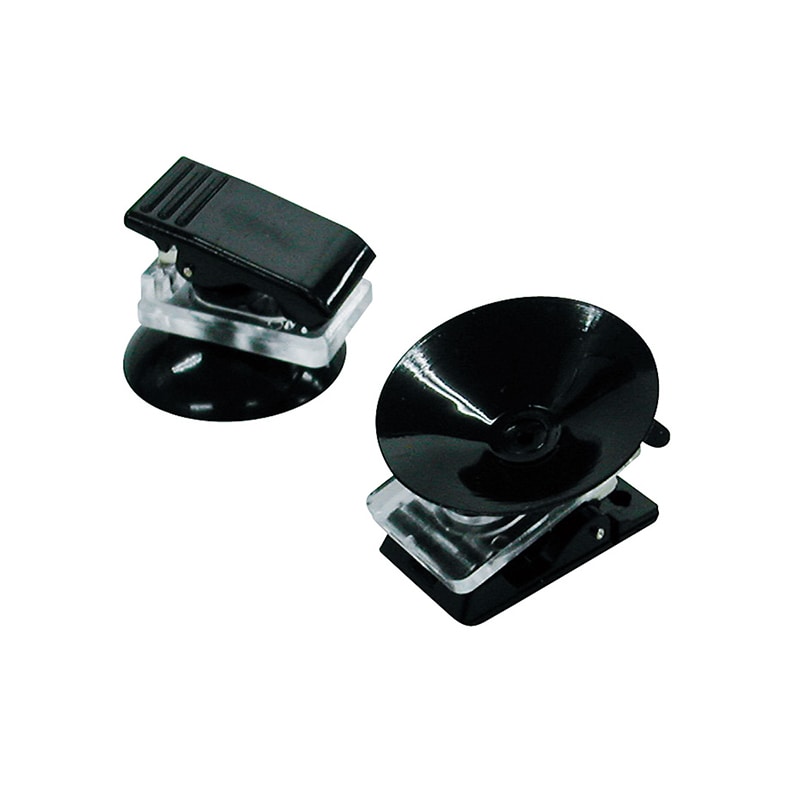 共栄プラスチック 吸盤クリップ 4個入 ブラック P-20Q-4-BL 1パック(ご注文単位1パック)【直送品】