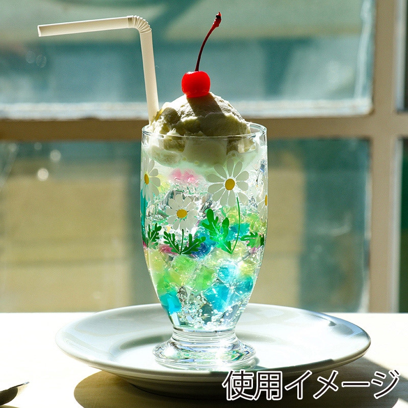 アデリア アデリアレトロ 台付きグラス 320 野ばな 1858 1個（ご注文単位30個）【直送品】