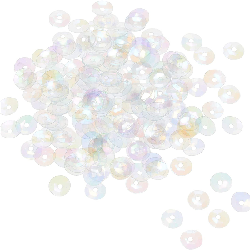 TOHO スパングル 亀甲 約5mm 透明オーロラ 約200枚入り No.600 1枚（ご注文単位1枚）【直送品】