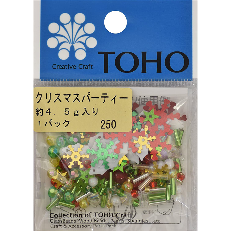 TOHO スパングル クリスマスパ-ティ- 約4.5g入り 1枚（ご注文単位1枚）【直送品】