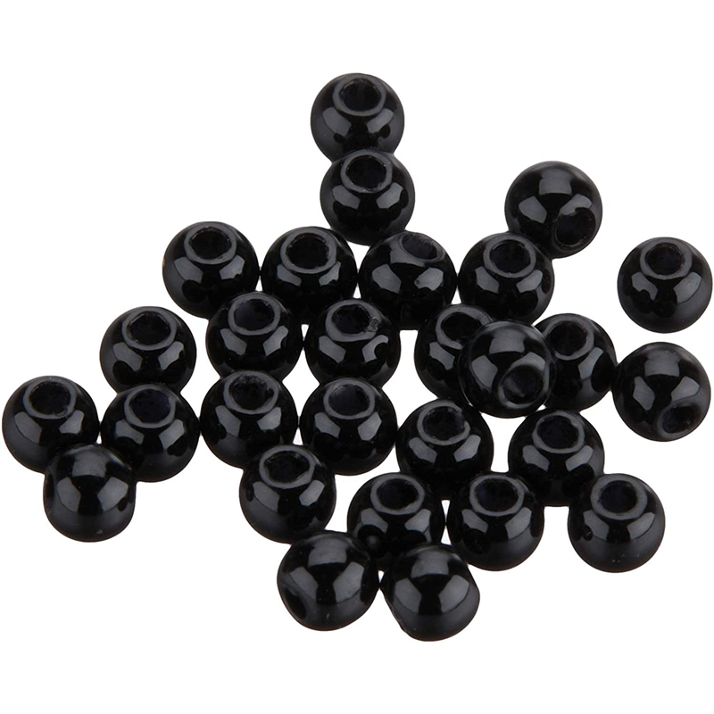 TOHO 丸型パール 外径約2.5mm 黒 約176ヶ入り No.204 1枚（ご注文単位1枚）【直送品】