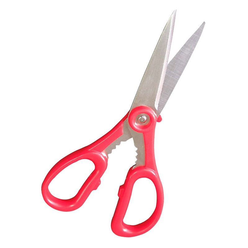 丸章工業 シルキー 万能ホームシザース NC-200 レッド 1個(ご注文単位1個)【直送品】