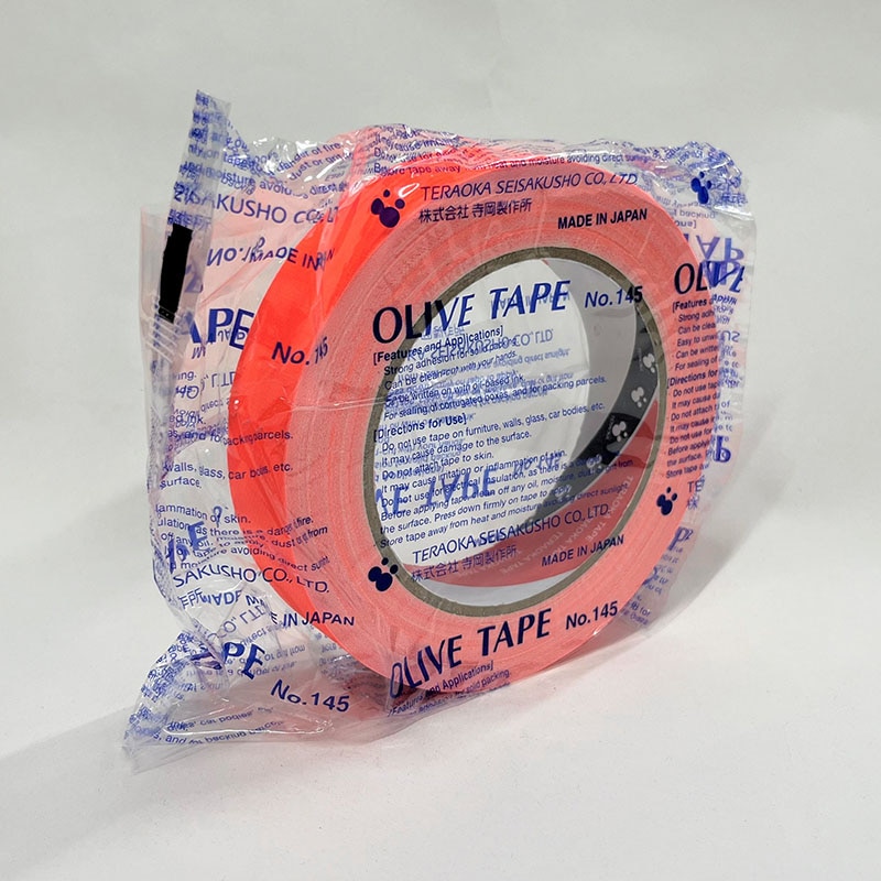 寺岡製作所 カラー布テープ ガッファーテープ No.145G 24mm×18.28m オレンジ 1巻(ご注文単位12巻)【直送品】