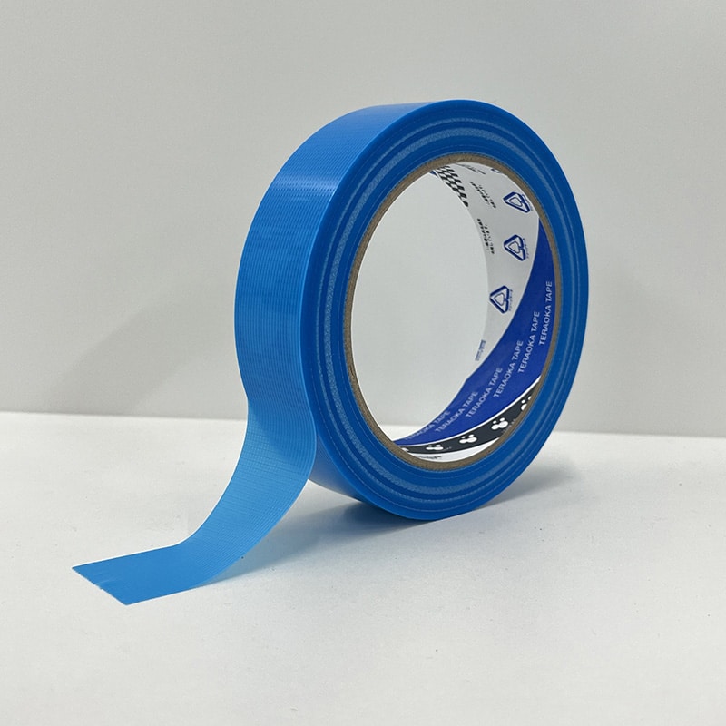 寺岡製作所 養生テープ Pカットテープ 25×25 青 No.4140 1巻（ご注文単位60巻）【直送品】