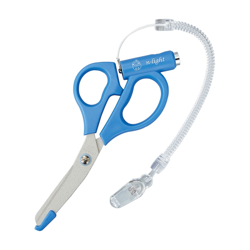 LED付ナースライトはさみ LED165B ブルー 1個(ご注文単位1個)【直送品】